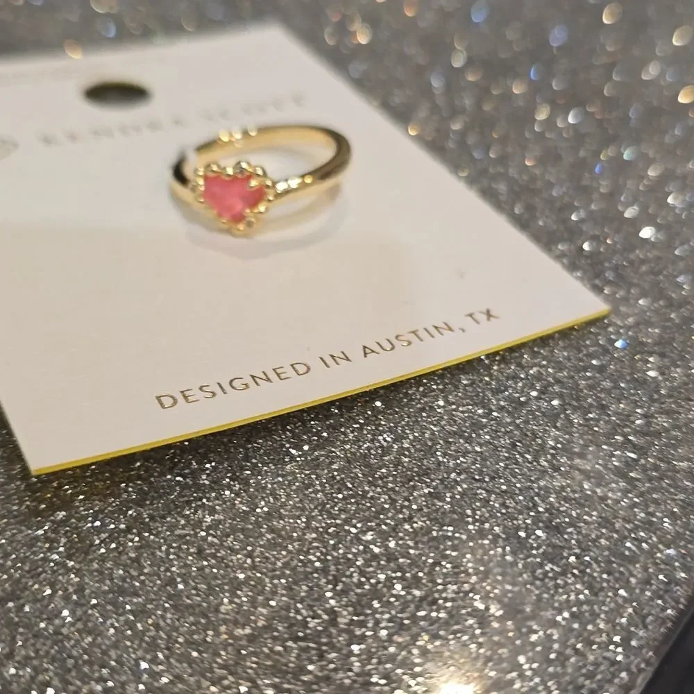 Kendra‎ Scott Anna Band Heart Ring- Tiger's Eye